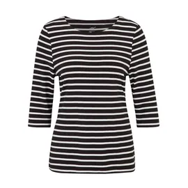 Joy Sportswear T-Shirt CARINA in white/black stripes | Gr.: 38