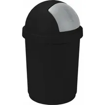Curver - 50L Abfallbehälter, Schwarz und Silber