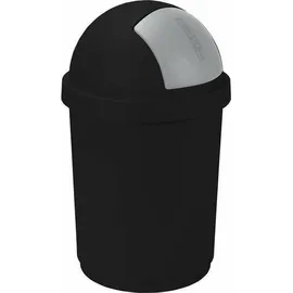 Curver - 50L Abfallbehälter, Schwarz und Silber