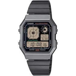 Casio A130WEGG-1AEF Armbanduhr Digital Edgy Collection Anthrazit