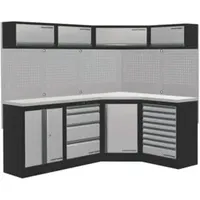 Kraftwerk Mobilio 4er Kombi, Unterschranke, Eckschrank, Oberschrank, 3964NIX