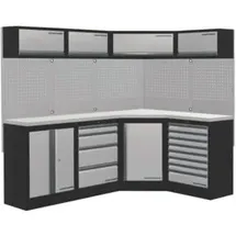 Kraftwerk Mobilio 4er Kombi, Unterschranke, Eckschrank, Oberschrank, 3964NIX