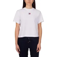 Tommy Jeans Boxy Badge T-Shirt - Damen, White, M