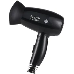 Adler AD 2251 Reisehaartrockner Schwarz 1400 Watt klappbar Haartrockner Haare trocknen