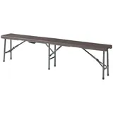 [en.casa] Lillestrøm 180 x 25 x 43 cm Dunkelbraun