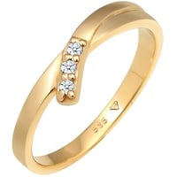 Elli DIAMONDS Verlobungsring Diamant (0.04 ct.) 585 Gelbgold Ringe Damen