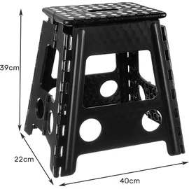 Malatec Sitzhocker Kunststoff 39 cm Schwarz