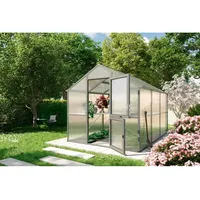 KGT Iris III Aluminium Anthrazit-Grau Polycarbonat transparent 16 mm 7,53 m2
