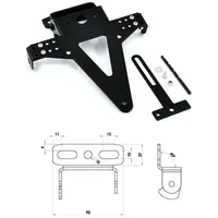 PROGRESS LINE Kennzeichenhalter Universal Type 7 Schwarz