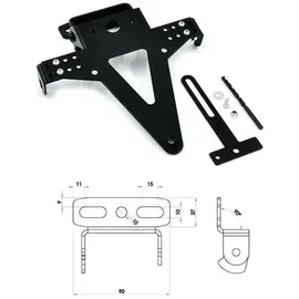 PROGRESS LINE Kennzeichenhalter Universal Type 7 Schwarz
