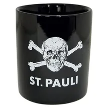 FC St. Pauli Kaffeebecher Totenkopf 2023 Unisex Schwarz