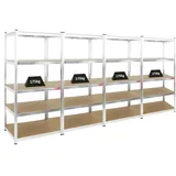 Proregal Mega Deal 4x Schwerlastregal Ragnar HxBxT 180 x 90 x 60 cm Fachlast 175 kg Verzinkt