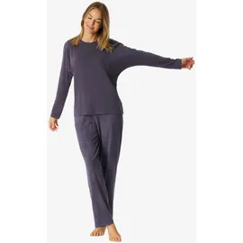SCHIESSER Pyjama Selected Premium Warming Blau L