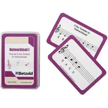 Betzold - Karten für den Magischen Zylinder, Notenrätsel - Lernkarten Musik