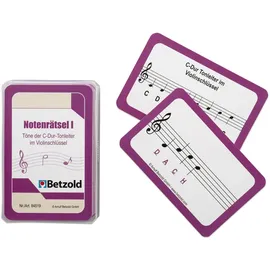 Betzold - Karten für den Magischen Zylinder, Notenrätsel - Lernkarten Musik