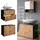 Vicco Waschbeckenunterschrank Irma 80 x 59 x 41 cm Anthrazit/Eiche