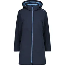 CMP - Woman Parka Zip Hood, B. Blue-Niagara, 52 - 52