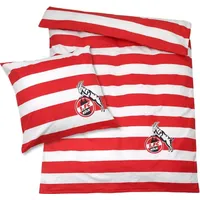 1. FC Köln Bettwäsche "Blockstreifen" Biber