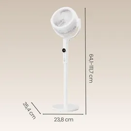 Songmics TV35 80 cm Standventilator Weiß