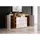 P & B Sideboard Urban III mit LED ca. 150x69 cm Weiß/Eiche Wotan,