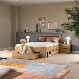 xonox.home MID.YOU Schlafzimmer-Set CANU, - B/H/T: ca. 244.00x87.00x205.00