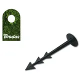 Bradas Erdanker Bodenanker Erdnägel Erdspieß für Unkrautvlies oder Abdeckplanen 12cm Bradas ATSU12+