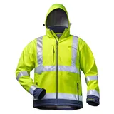 Elysee Warnschutz-Softshelljacke LIAM mit Kapuzegelb / Marine, EN 471/3, Gr.S