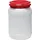 curtec deutschland gmbh Weithalsfass 20,0 l weiß mit rotem Deckel Ø 203 mm