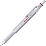 rOtring 600 3-in-1 Multi Pen Druckbleistift und Kugelschreiber silber/rot (2164109)