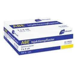 Meditrade ABE® Injektionspflaster, Textiles Wundpflaster für Verletzungen, 1 Packung = 500 Stück