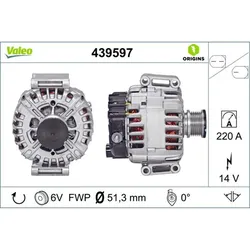 Valeo Generator Lichtmaschine Passend Für Mercedes-benz Sprinter 439597: Generator Mercedes-benz: 6461540802 Mercedes-benz: 646154080280 Mercedes-benz