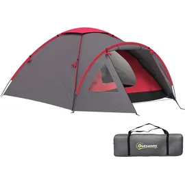 Outsunny Campingzelt 3 Personen Grau