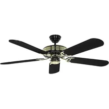 CasaFan Black Magic 132 cm Deckenventilator schwarz/messing
