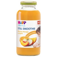 HiPP Mama Still Smoothie Pfirsich Mango in Apfel mit Folsäure, 200ml, 6er Pack (6 x 200ml)