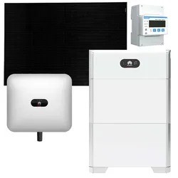 Huawei 6kWp PV Komplettanlage 0% MwSt §12 III UstG mit Glas Glas Modulen und 10k...