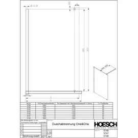 Hoesch One&One 1300 Everclean - silber,