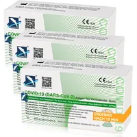 Corona Laientest Selbsttest Covid-19 Antigentest auf SARS-CoV-2 Schnelltest zur Eigenanwendung Testkassete Probentupfer Antigenextrakt 5 Stück (3)