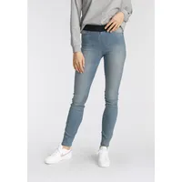 Arizona Skinny-fit-Jeans, extra-enger Schnitt, komfortable Leibhöhe, Used-Look-Waschung Arizona blue