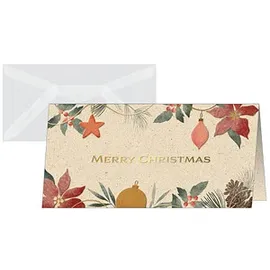 Sigel Weihnachtskarten Christmas Art DIN lang, 10 St.