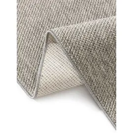 benuta In- & Outdoor-Teppich Iowa Hellgrau 80x150 cm Wohnzimmer Rechteckig Einfarbig Modern Kurzflor benuta Skandinavisch - Hellgrau