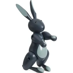 Kay Bojesen Kleine Figur Kaninchen blau aus Buche