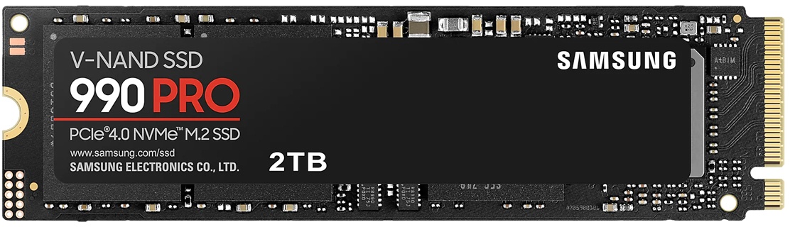 Samsung 990 PRO SSD 2TB ohne Kühlkörper Internes Solid-State-Module, M.2 2280, PCIe 4.0 NVMe