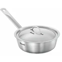 Bartscher Bratpfanne E240-D1, Bratpfanne aus Edelstahl zum braten, rösten und erwärmen, 1 Stück