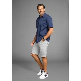 MAN'S WORLD Kurzarmhemd Kurzarmhemd in lässiger Passform, blau