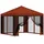 vidaXL Garten Pavillon 3 x 3 m inkl. 4 Seitenteile Terrakotta
