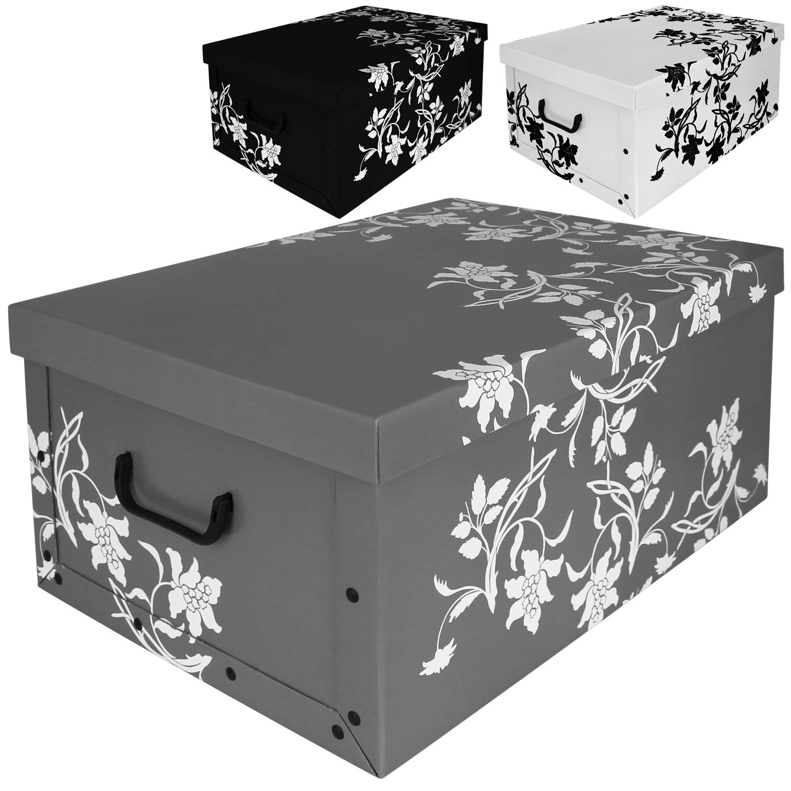 Aufbewahrungsboxen Schubladenboxen Kiste Karton Deckel Schachtel Pappe Box 