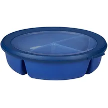 Mepal - Meal Prep Box Cirqula - Bento-Schüssel mit 3 Fächern - Frischhaltedose luftdicht - Mahlzeiten getrennt aufbewahren - Meal-Prep-Boxen & Vorratsdosen - 1000 ml - Vivid blue