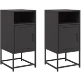 vidaXL Nachtschrank 36 x 39 x 78 cm Schwarz