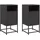 vidaXL Nachtschrank 36 x 39 x 78 cm Schwarz