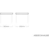 Kettler Abdeckhaube für Tischplatte 95 x 95 cm